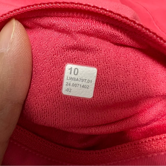 Lululemon Pace Rival Mid-Rise Skirt Long Size 10 Red - Picture 8 of 11